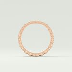 Textured Shank Wedding Band