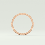 Textured Shank Wedding Band