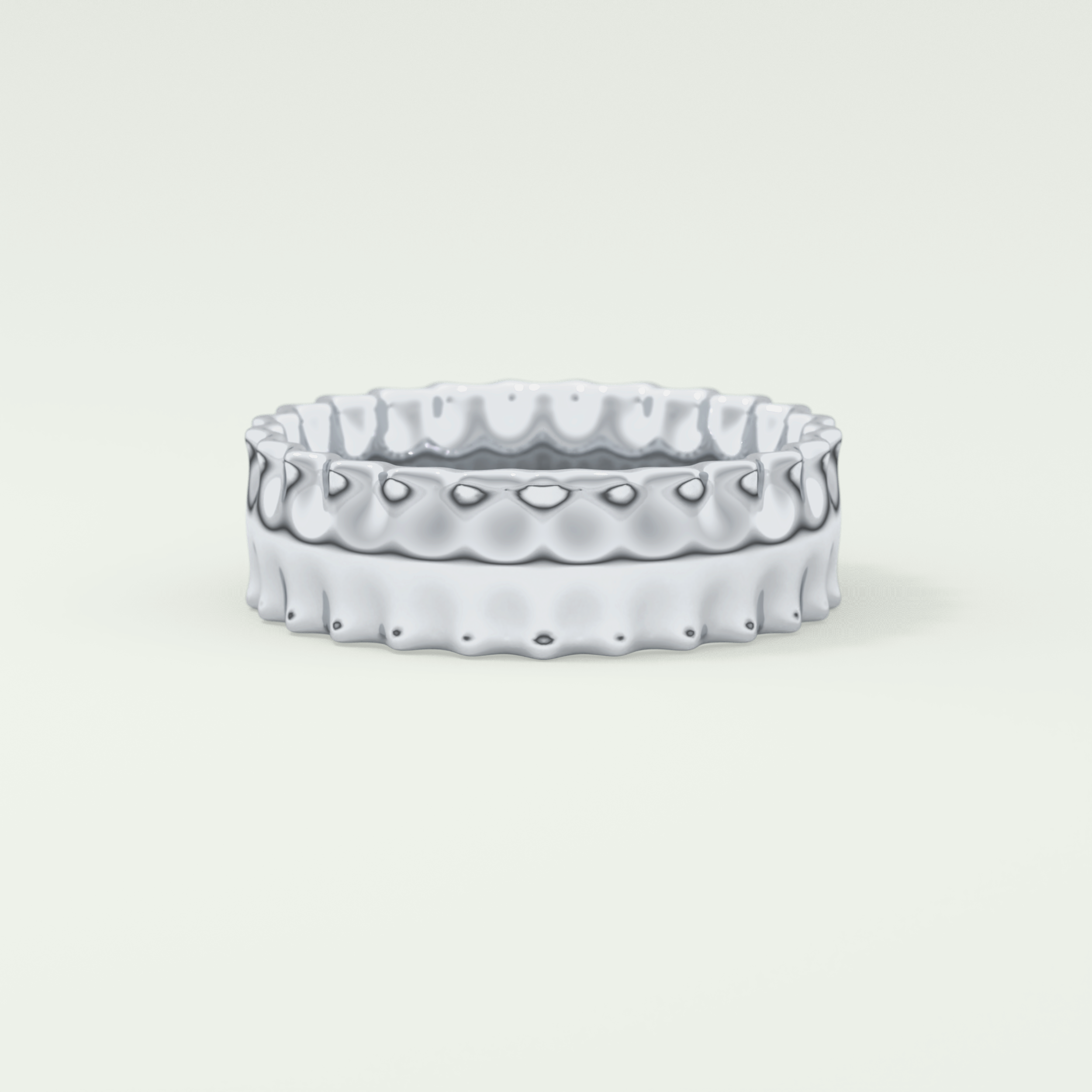Textured Shank Wedding Band