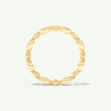 0.72 TCW Oval & Princess Cut Lab-Grown Diamond Full Eternity Bezel Wedding Band
