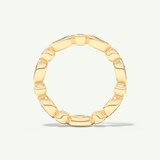 0.98 TCW Round & Marquise Cut Lab-Grown Diamond Full Eternity Bezel Wedding Band