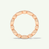 0.98 TCW Round & Marquise Cut Lab-Grown Diamond Full Eternity Bezel Wedding Band