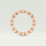 1.28 TCW Round & Pear Shaped Moissanite Wedding Band
