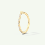 0.74 TCW Round Cut Lab-Grown Diamond Wedding Band