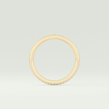 0.74 TCW Round Cut V Shaped Lab Grown Diamond Wedding Band