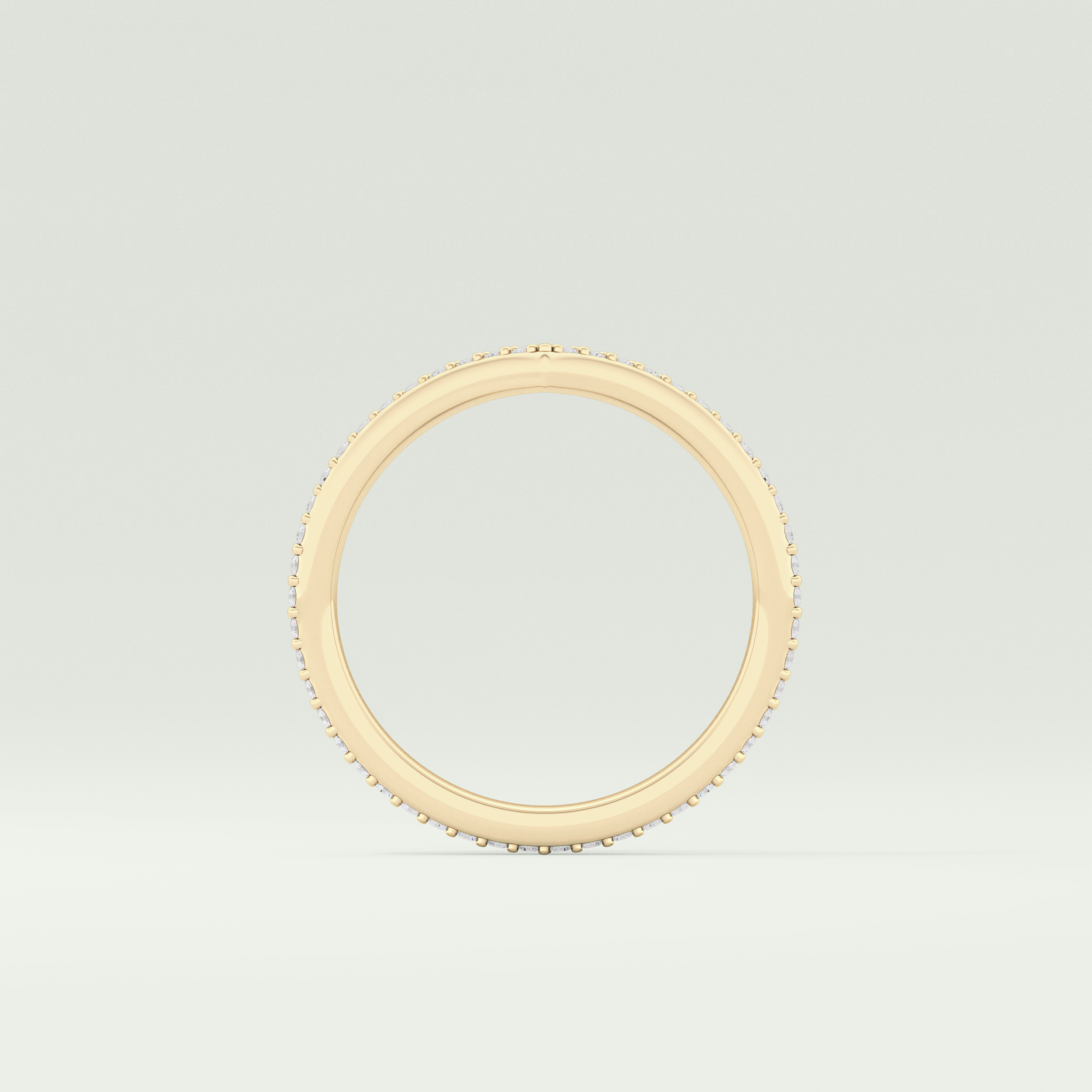 0.74 TCW Round Cut V Shaped Lab Grown Diamond Wedding Band