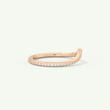 0.74 TCW Round Cut Lab-Grown Diamond Wedding Band