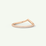 0.74 TCW Round Cut Lab-Grown Diamond Wedding Band