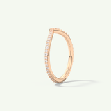 0.74 TCW Round Cut Lab-Grown Diamond Wedding Band