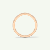 0.74 TCW Round Cut Lab-Grown Diamond Wedding Band