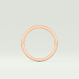 0.74 TCW Round Cut V Shaped Lab Grown Diamond Wedding Band