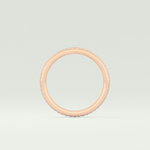 0.74 TCW Round Cut V Shaped Moissanite Wedding Band