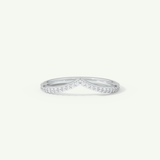0.74 TCW Round Cut Lab-Grown Diamond Wedding Band