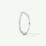 0.74 TCW Round Cut Lab-Grown Diamond Wedding Band