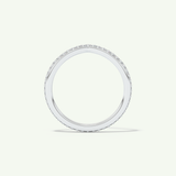 0.74 TCW Round Cut Lab-Grown Diamond Wedding Band