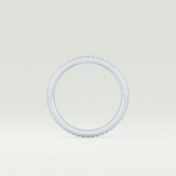 0.74 TCW Round Cut V Shaped Lab Grown Diamond Wedding Band