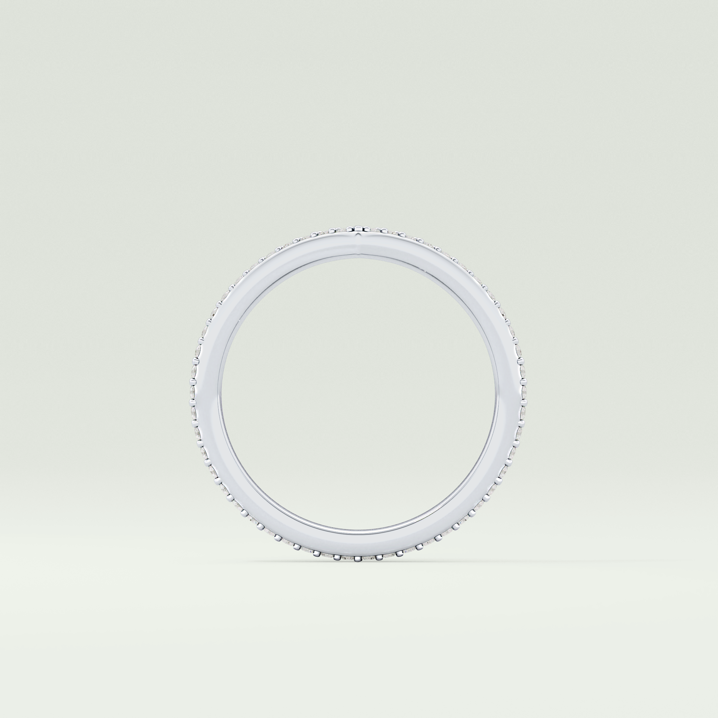 0.74 TCW Round Cut V Shaped Lab Grown Diamond Wedding Band