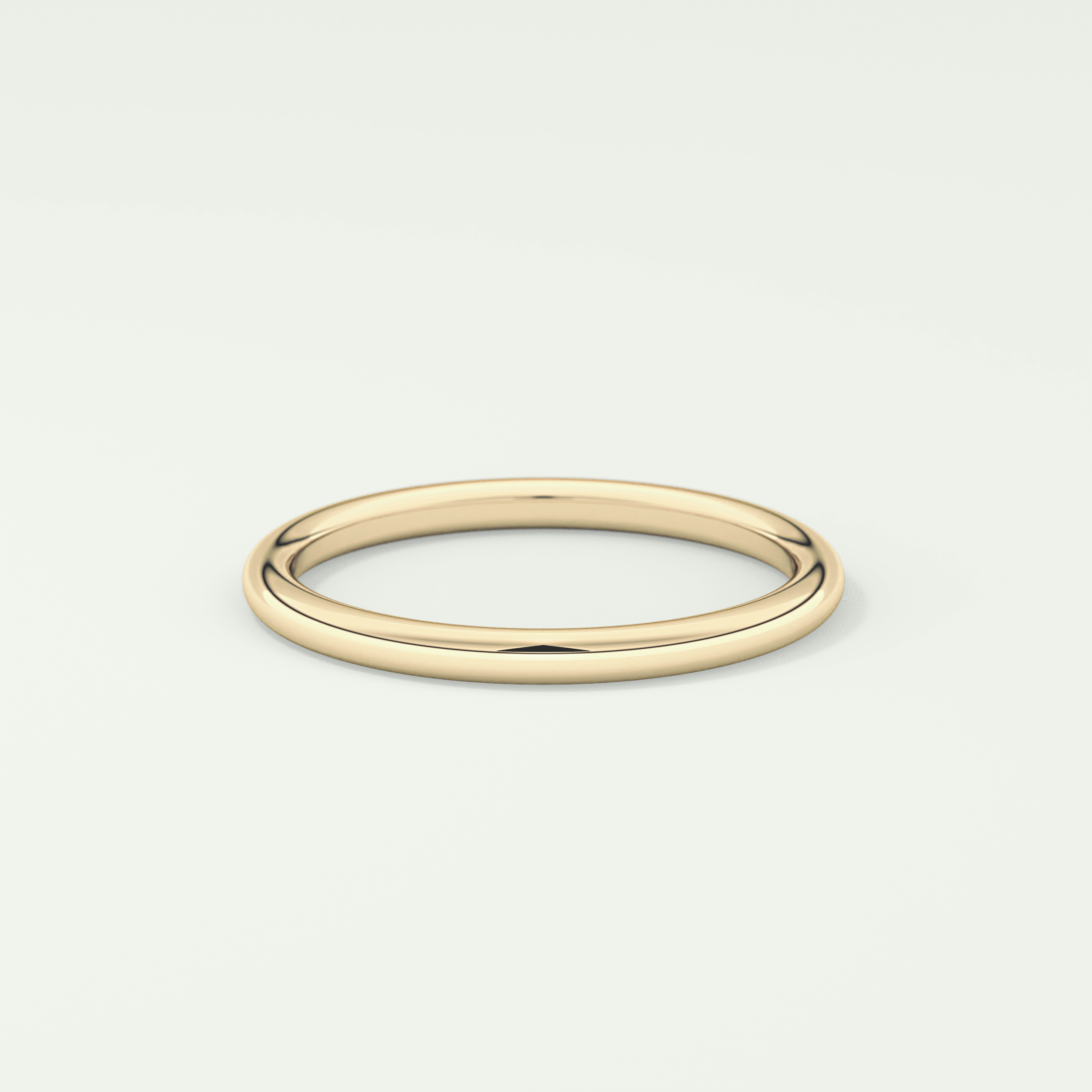 Yellow Gold Polished Classic Shank Wedding Band