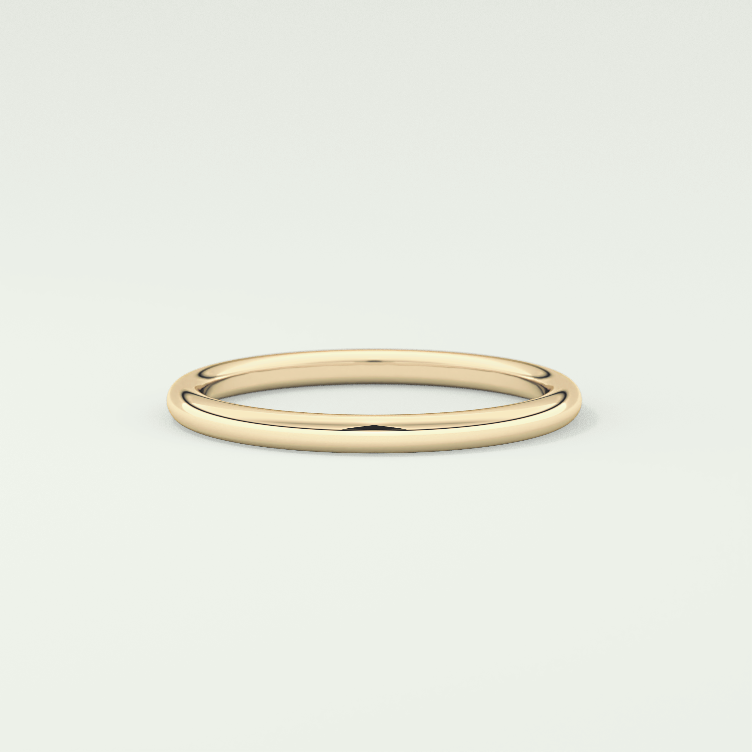 Yellow Gold Polished Classic Shank Wedding Band