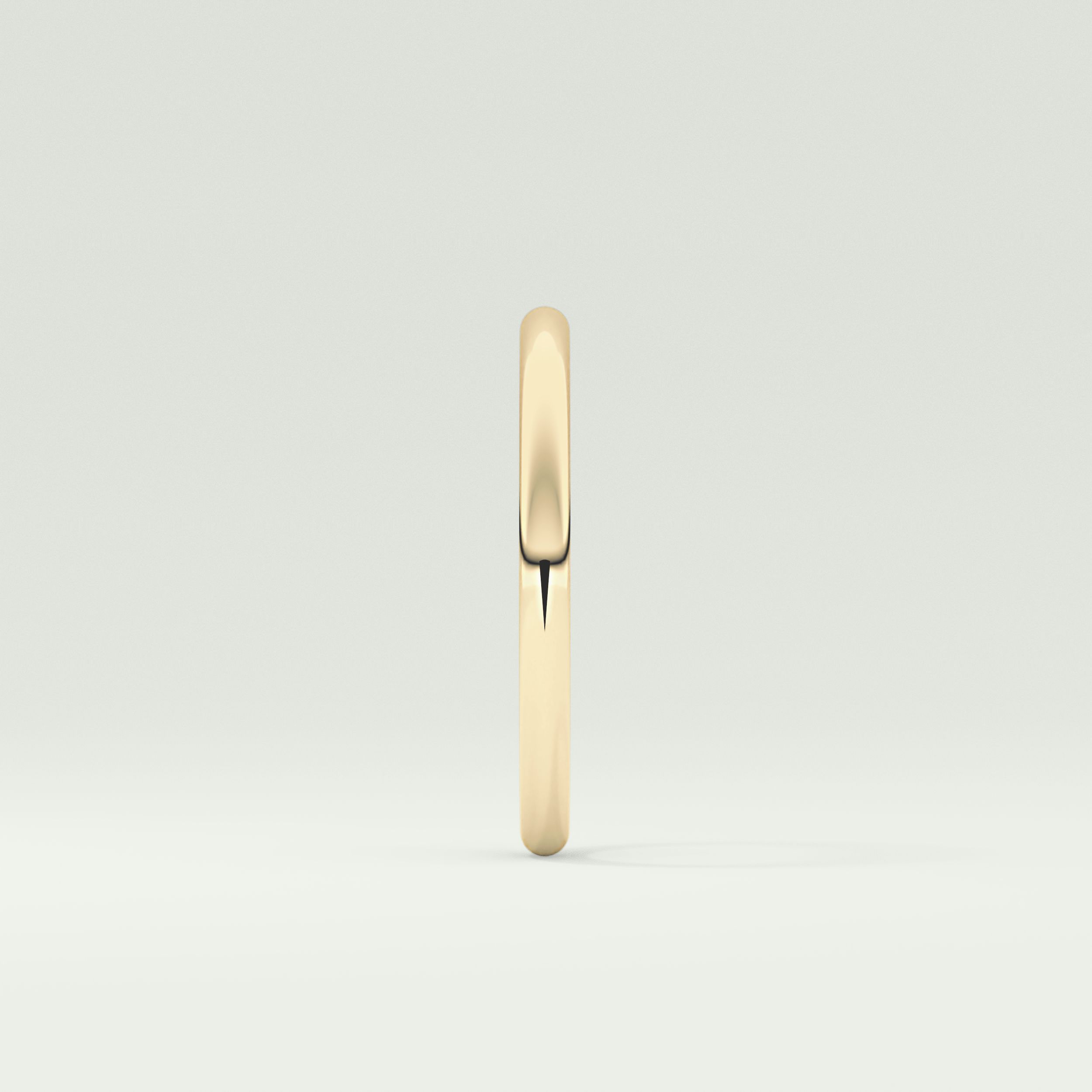 Yellow Gold Polished Classic Shank Wedding Band