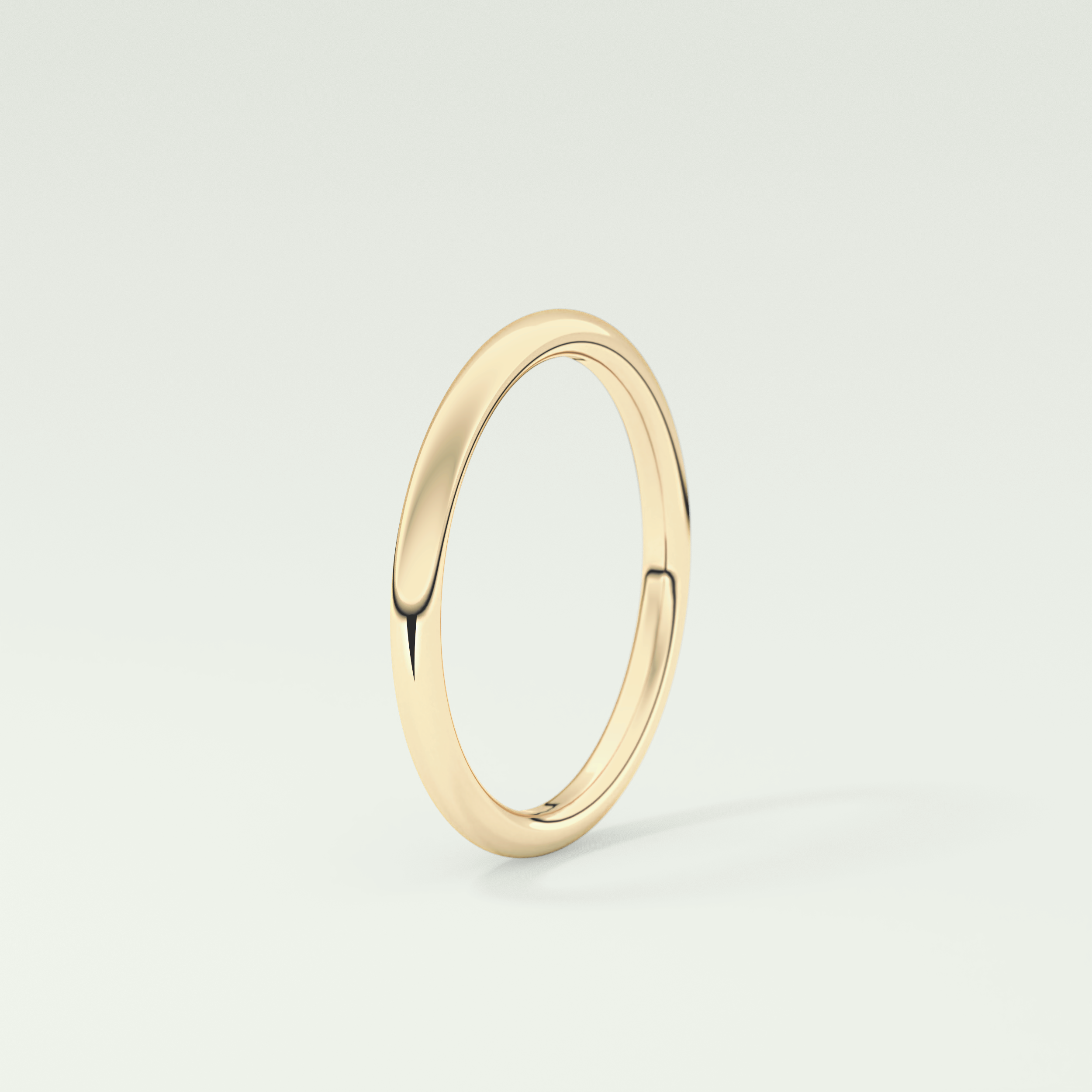 Yellow Gold Polished Classic Shank Wedding Band