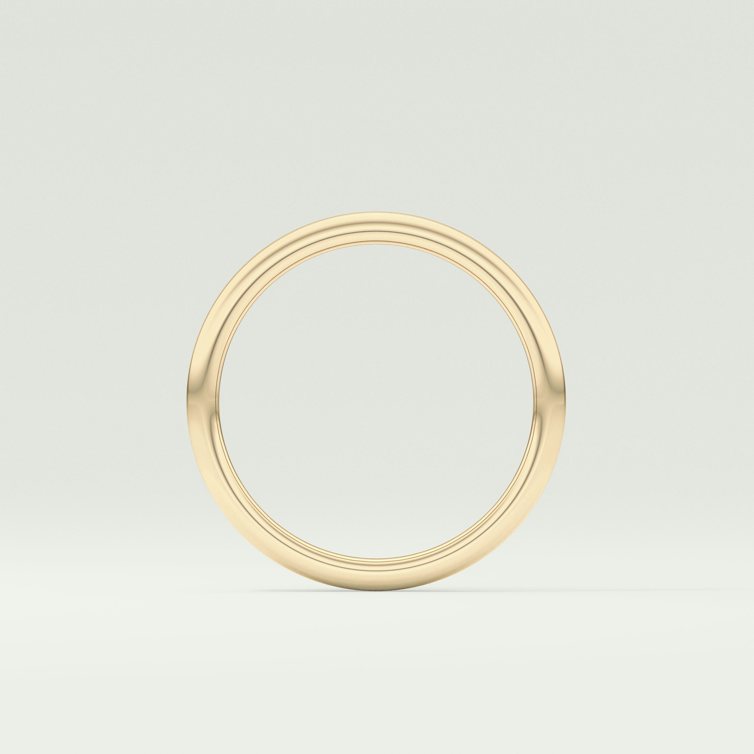 Yellow Gold Polished Classic Shank Wedding Band