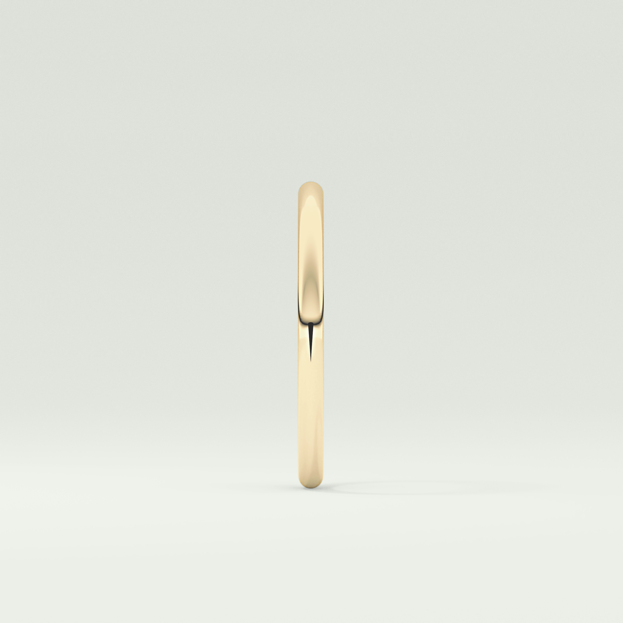Sleek Simplicity Classic Shank Wedding Band