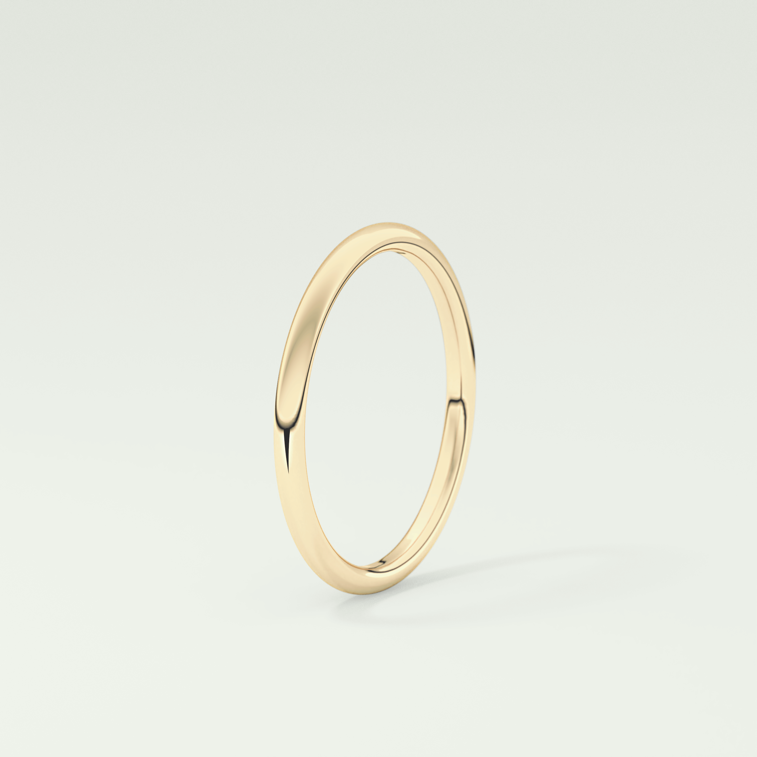 Sleek Simplicity Classic Shank Wedding Band