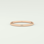 Sleek Simplicity Classic Shank Wedding Band