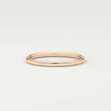 Sleek Simplicity Classic Shank Wedding Band