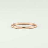 Sleek Simplicity Classic Shank Wedding Band