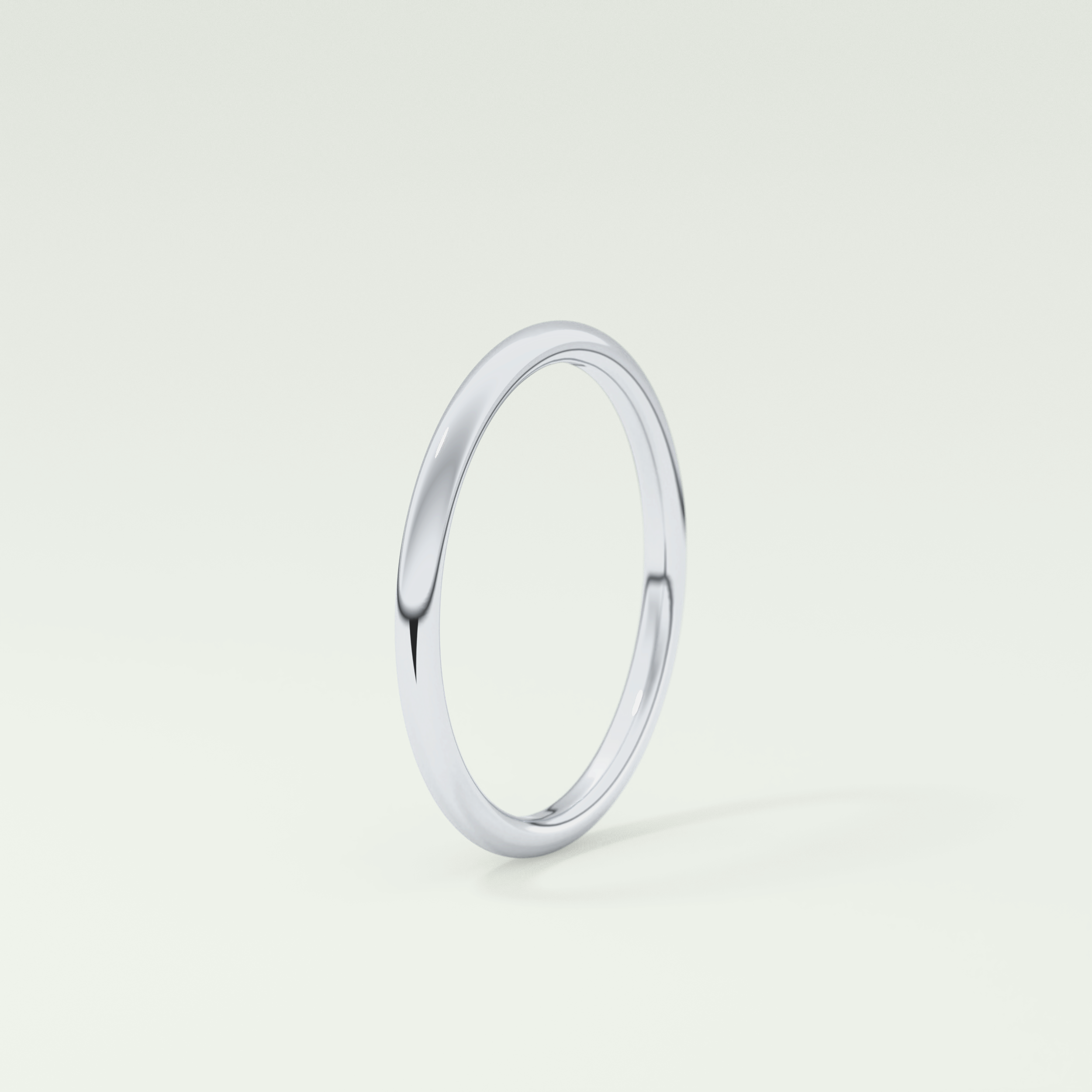 Sleek Simplicity Classic Shank Wedding Band