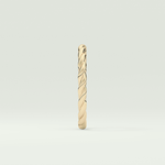 Sleek Simplicity Twisted Shank Wedding Band
