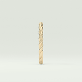 Sleek Simplicity Twisted Shank Wedding Band