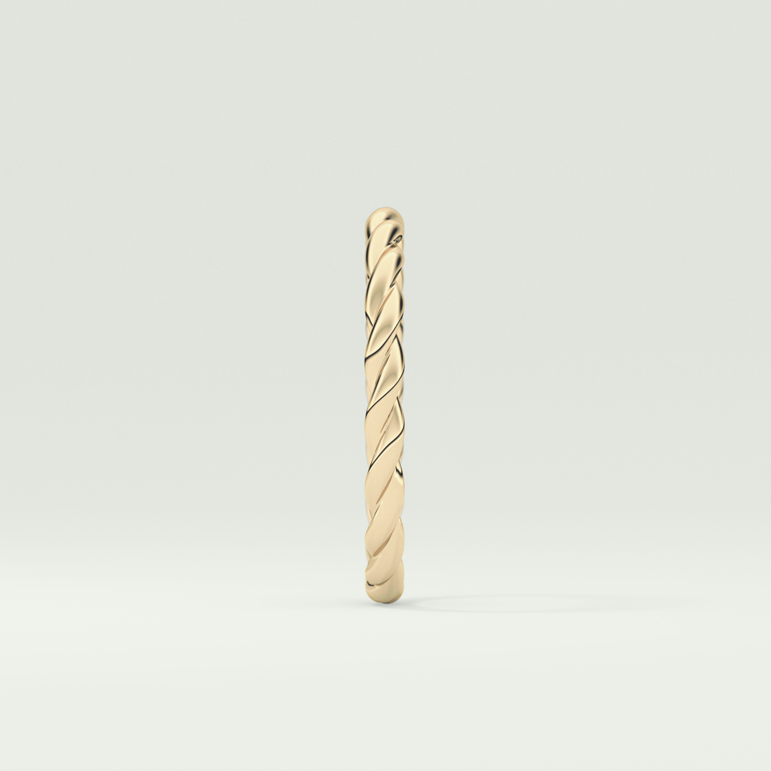 Sleek Simplicity Twisted Shank Wedding Band