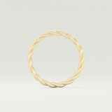 Sleek Simplicity Twisted Shank Wedding Band