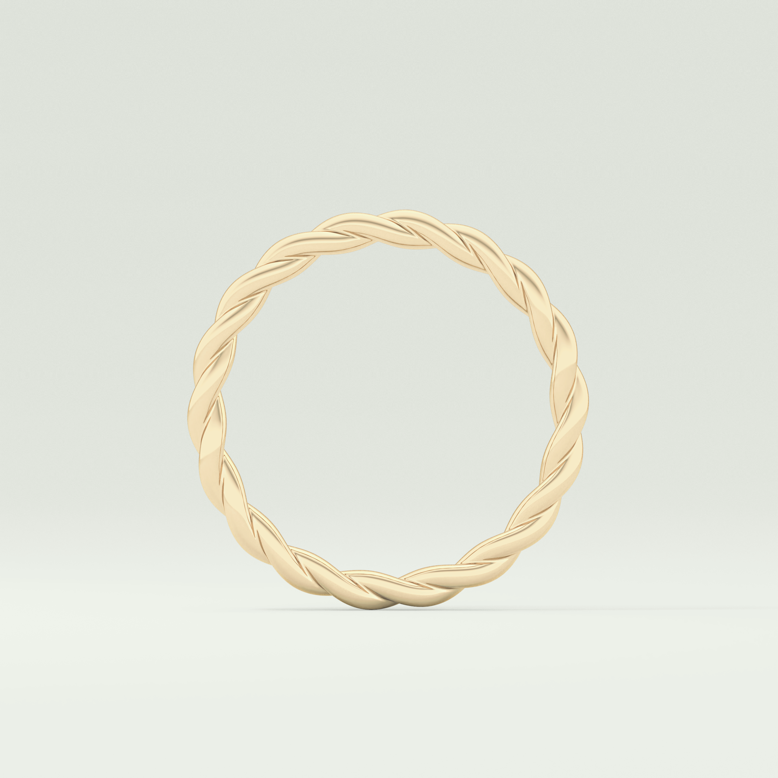 Sleek Simplicity Twisted Shank Wedding Band