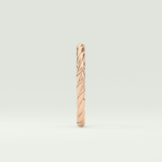 Sleek Simplicity Twisted Shank Wedding Band