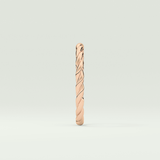 Sleek Simplicity Twisted Shank Wedding Band