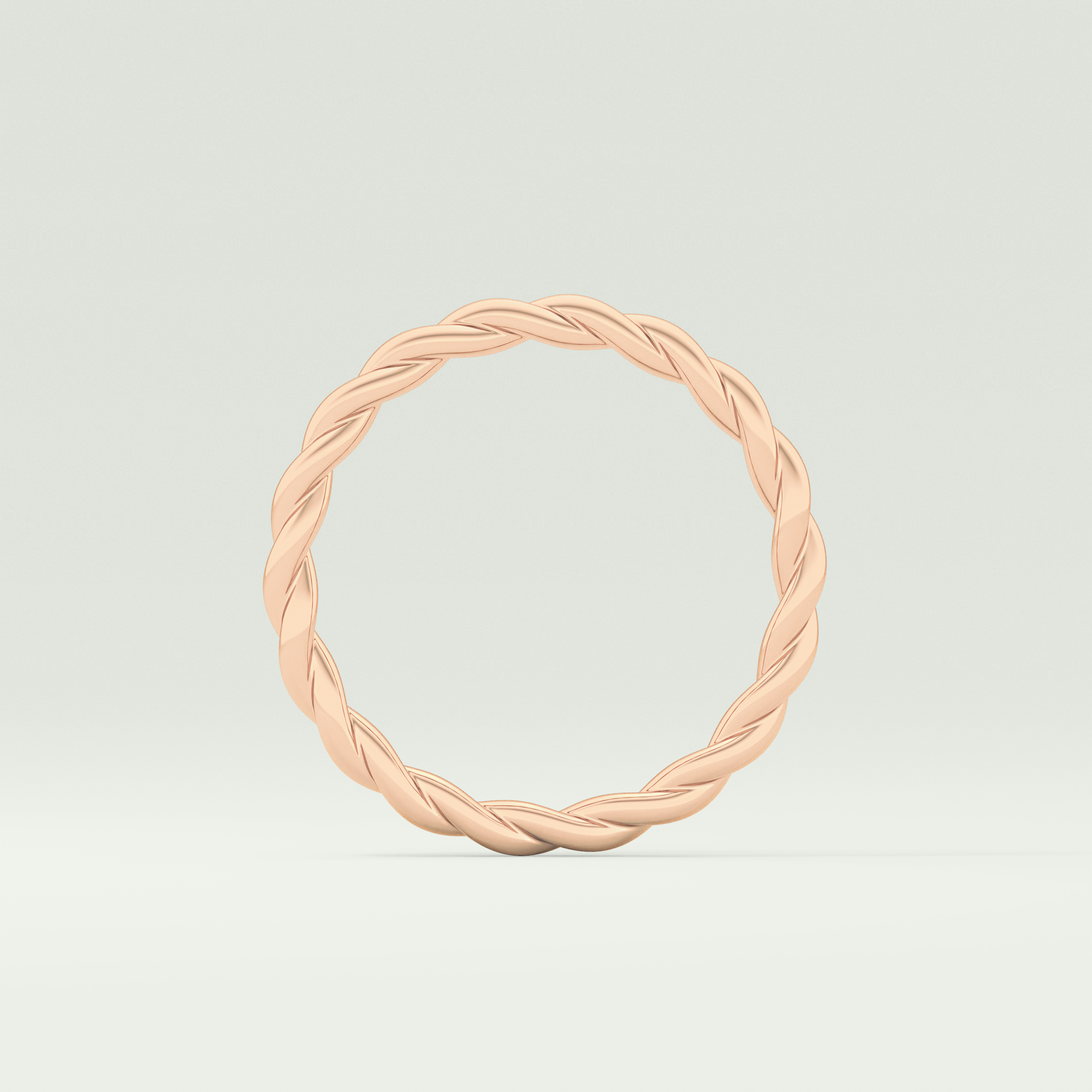 Sleek Simplicity Twisted Shank Wedding Band