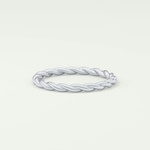 Sleek Simplicity Twisted Shank Wedding Band