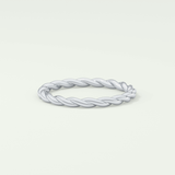 Sleek Simplicity Twisted Shank Wedding Band