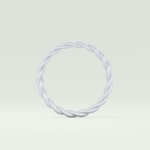 Sleek Simplicity Twisted Shank Wedding Band