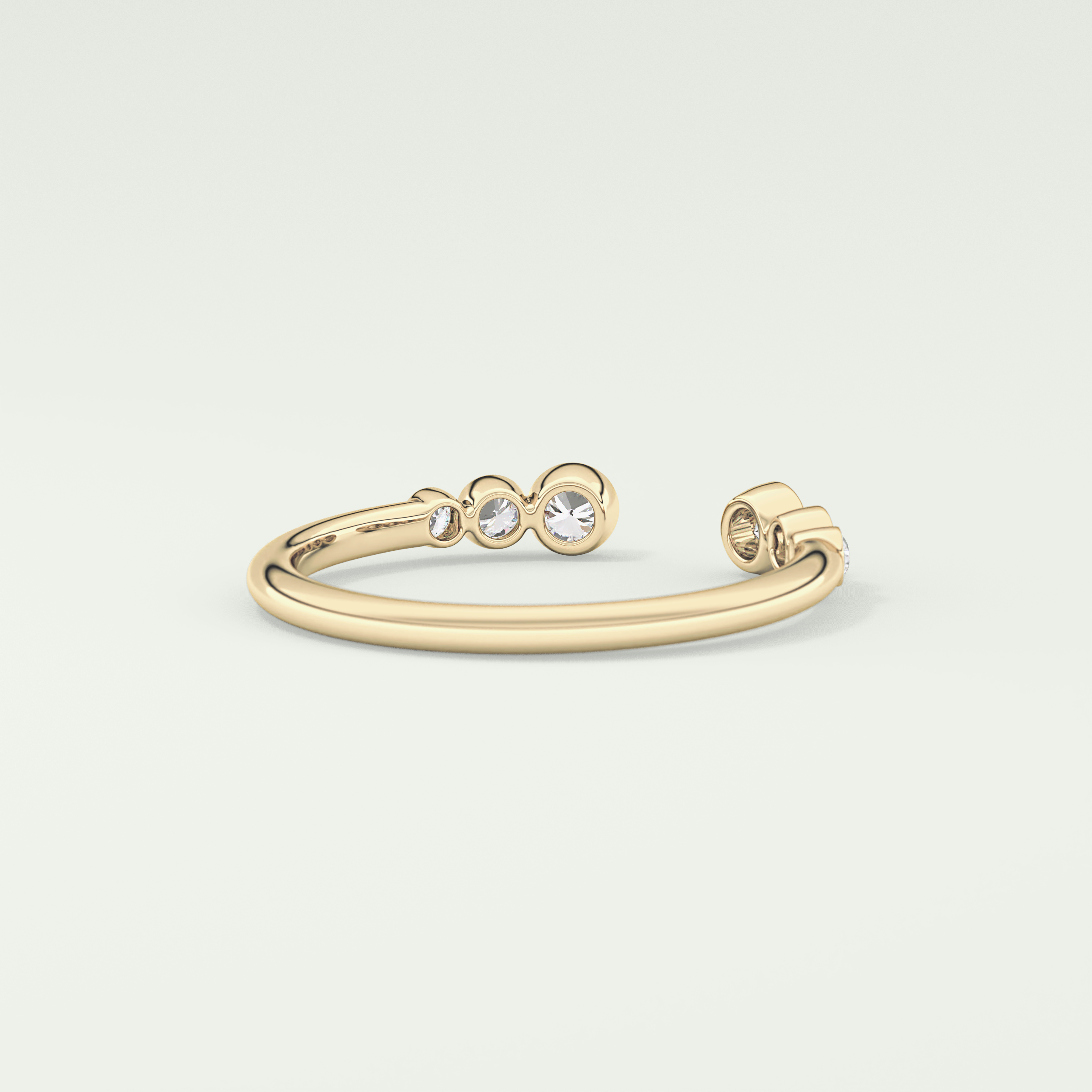 0.22 TCW Round Shaped Lab Grown Diamond Wedding Band