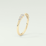 0.22 TCW Round Shaped Lab Grown Diamond Wedding Band