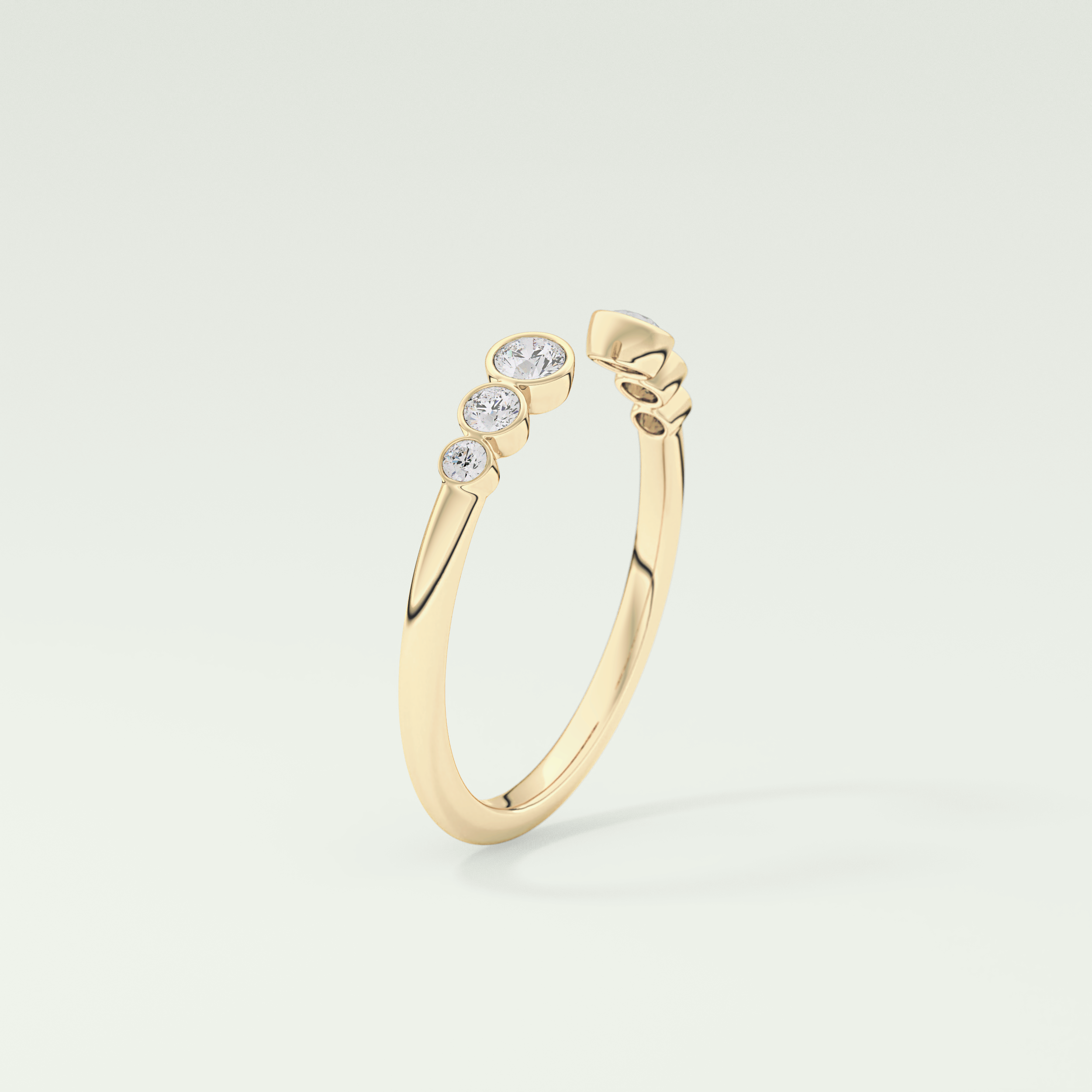 0.22 TCW Round Shaped Lab Grown Diamond Wedding Band