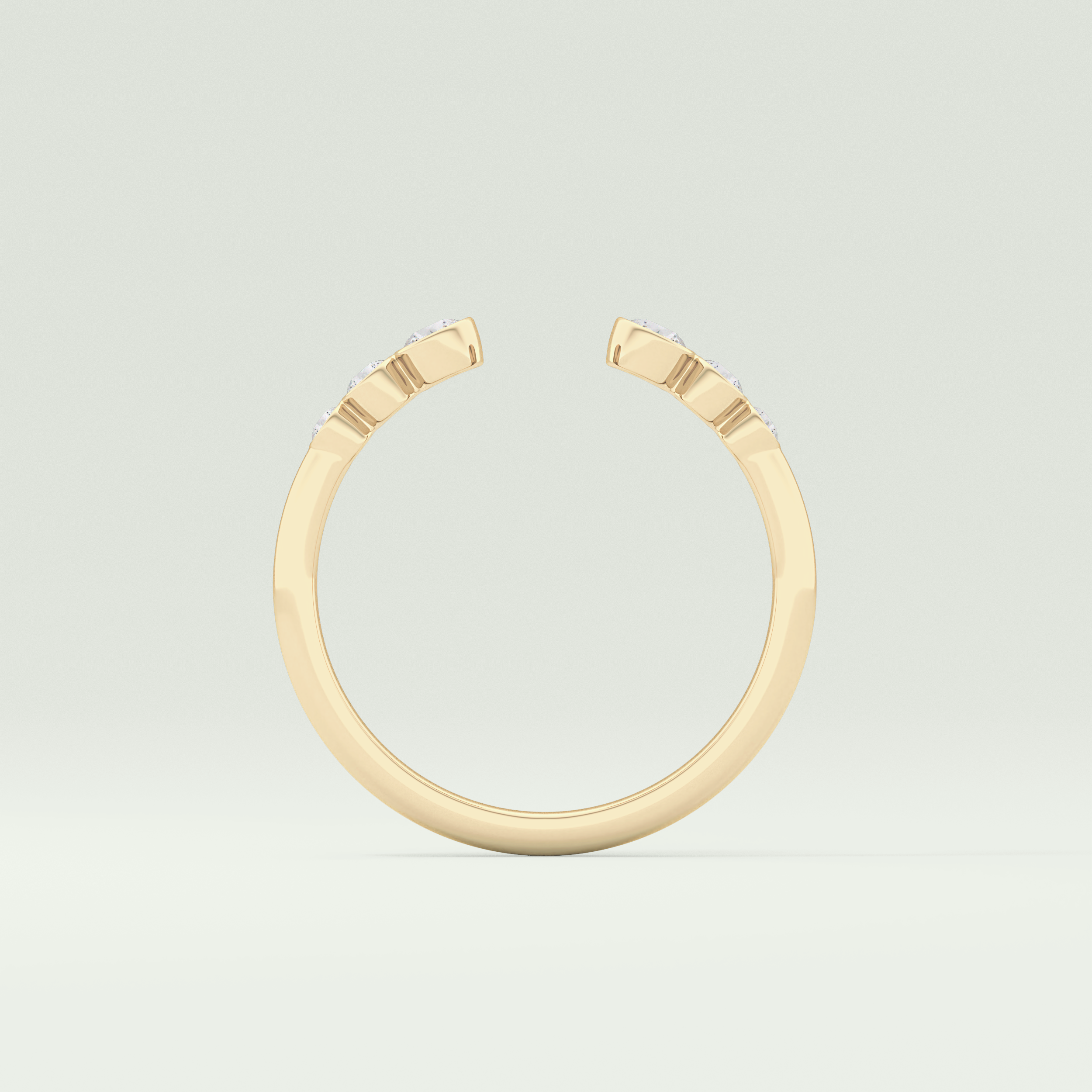 0.22 TCW Round Shaped Lab Grown Diamond Wedding Band