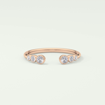 0.22 TCW Round Shaped Lab Grown Diamond Wedding Band