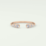 0.22 TCW Round Shaped Lab Grown Diamond Wedding Band