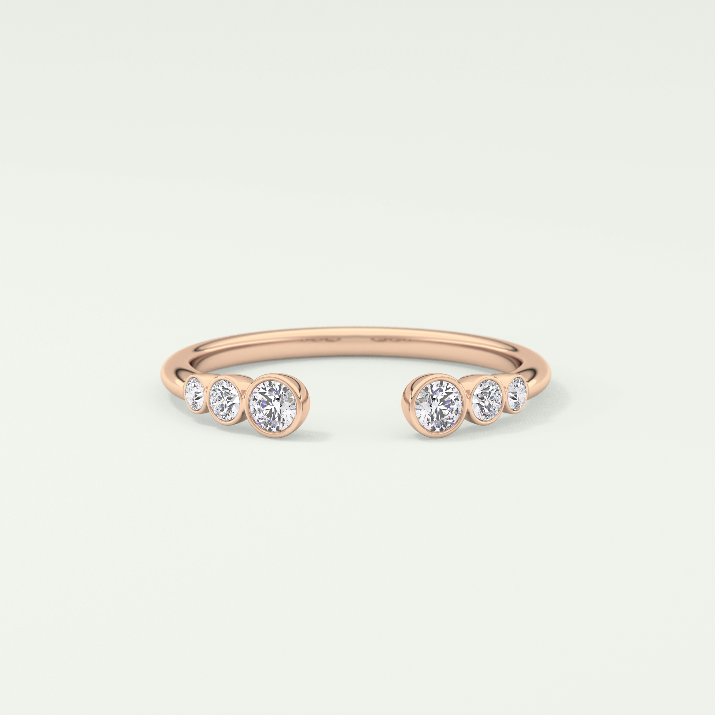 0.22 TCW Round Shaped Lab Grown Diamond Wedding Band